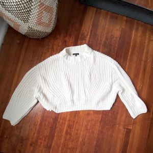KENDALL & KYLIE Oversized chunky Crop sweater